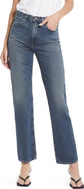 AG Alexxis High Waist Straight Jeans