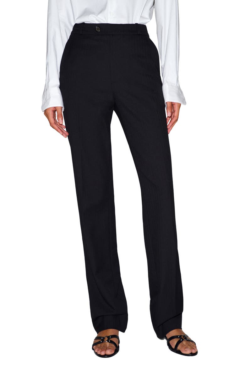 x Alexa Chung Gere Tailored Pants, Main, color, BLACK