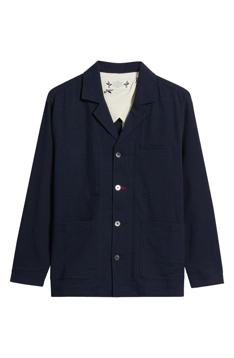 Imperfects Mr. Lynch's Cunningham Seersucker Blazer, Alternate, color, Dark Navy