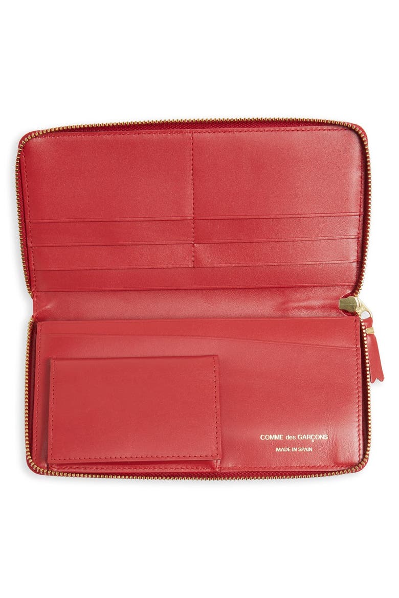 Continental Long Wallet, Alternate, color, CLOVER/ RED