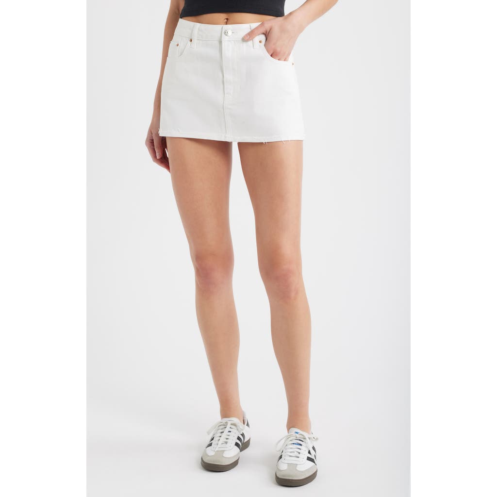 Pacsun Lorna Raw Hem Denim Miniskirt