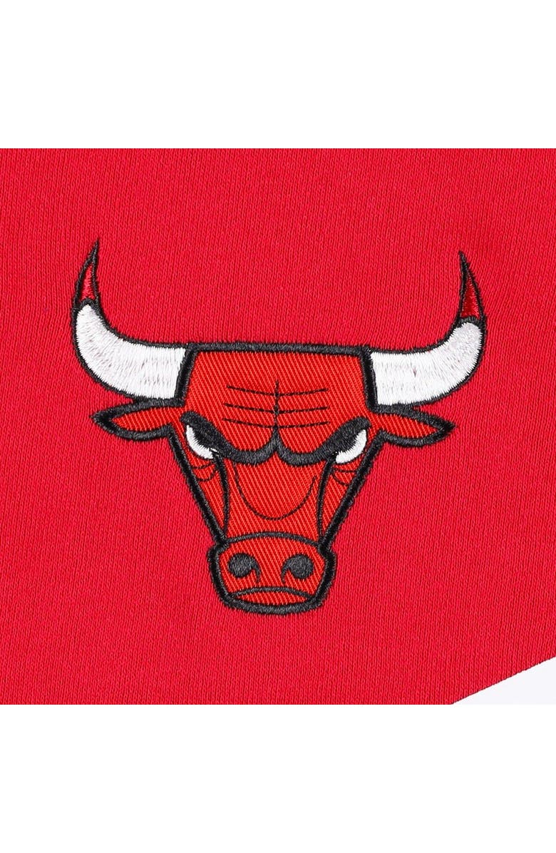 TOMMY JEANS Men's Tommy Jeans Red Chicago Bulls Bernard Half-Zip Hoodie, Alternate, color,