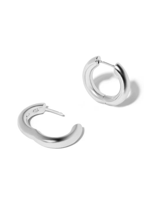 Jennifer Fisher Micro Lilly Huggie Hoop Earrings In Silver