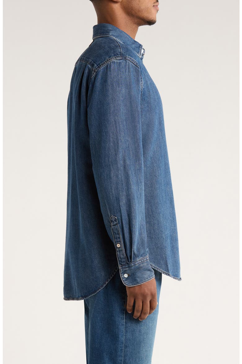 Finch Featherweight Denim Button-Up Shirt, Alternate, color, KNMRE