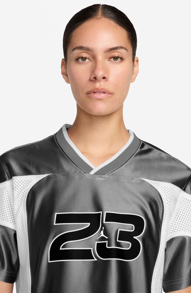 Jordan Crop Jersey Top, Alternate, color, 010 Black/White