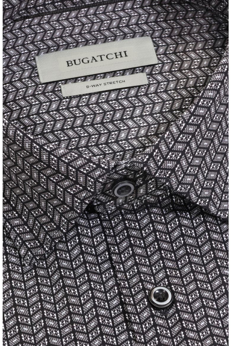 James OoohCotton® Print Button-Up Shirt, Alternate, color, BLACK