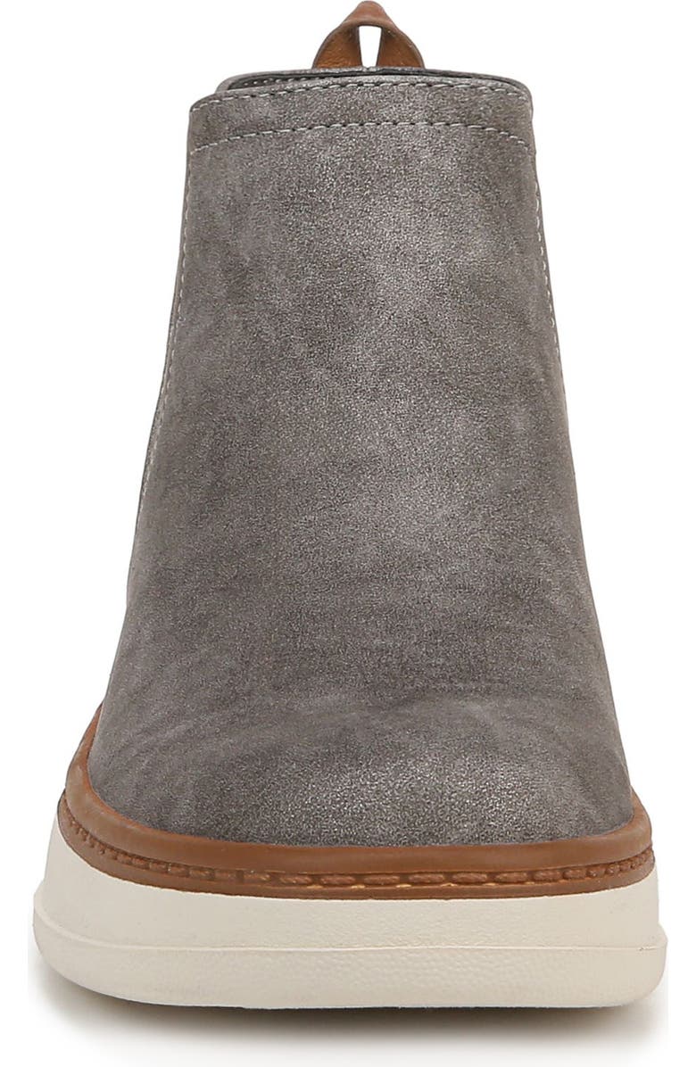 Blowfish Malibu Charming Platform Wedge Chelsea Boot, Alternate, color, Charcoal Faux Leather