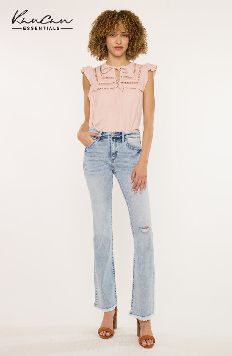 KanCan Claire High Rise Bootcut Jeans, Main, color, Light Wash