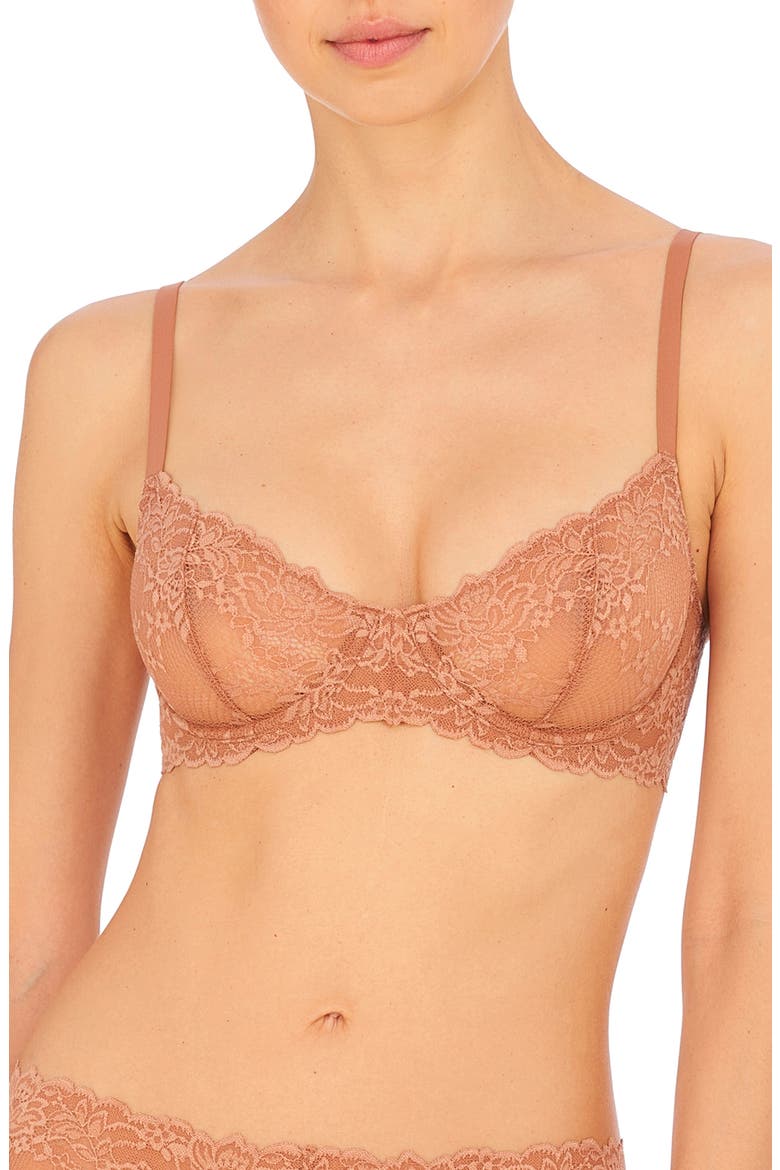 Heavenly Lace Convertible Balconette Bra, Main, color, GLOW