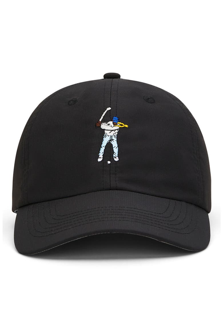 Golf Tournament Hat, Main, color, BLACK