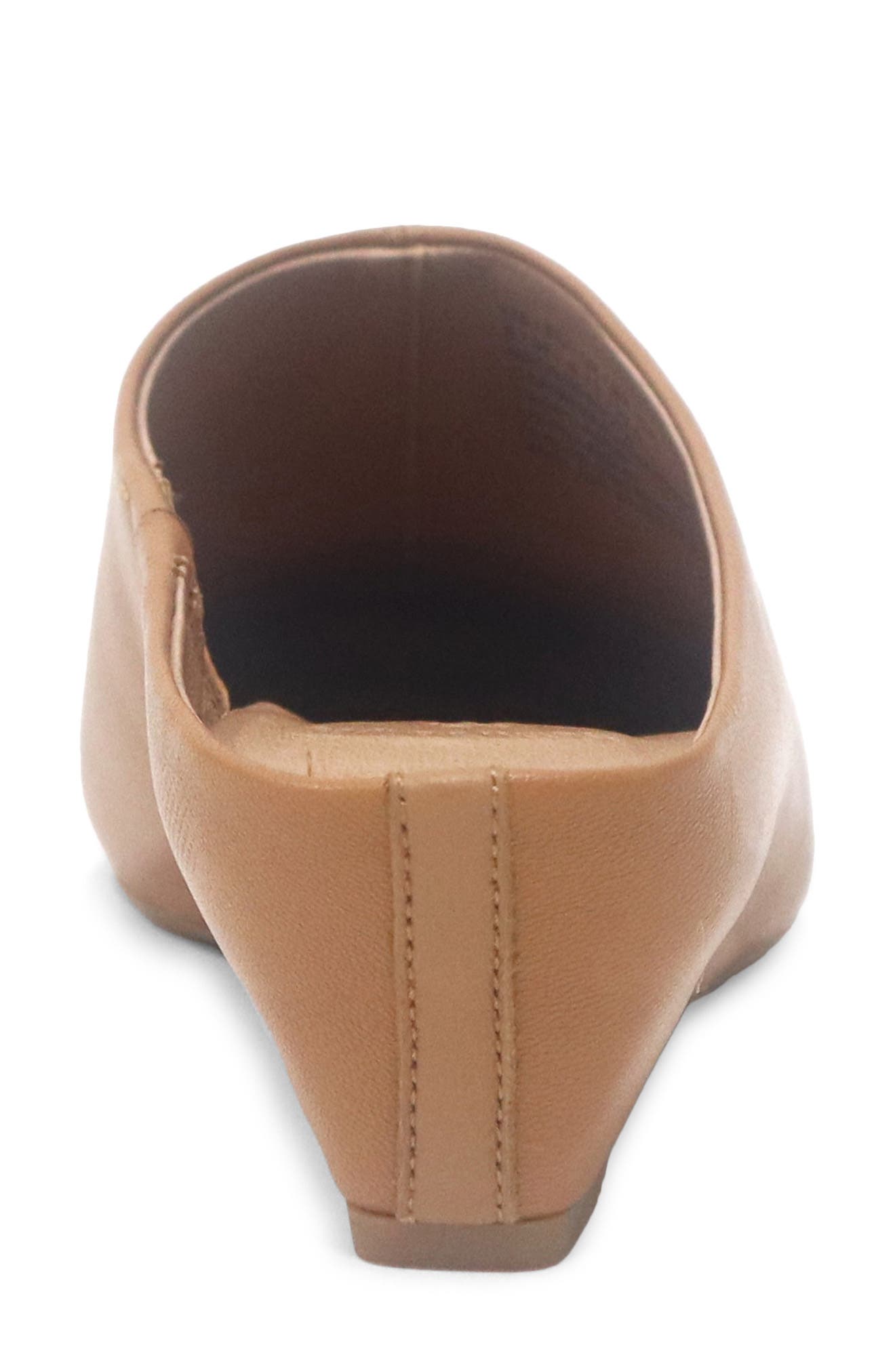 Carmena Wedge Mule, Alternate, color, CAMEL LEATHER