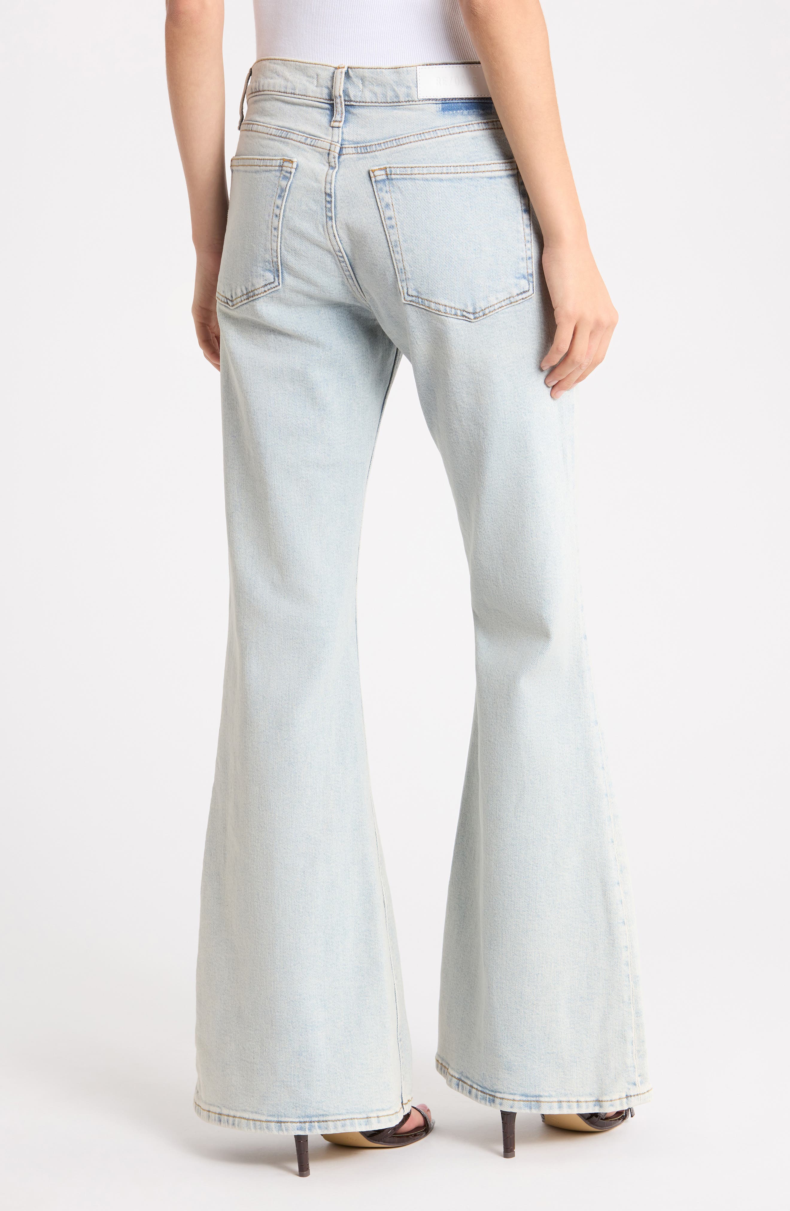 Re/Done The Strutter High Waist Flare Leg Jeans (Women) | Nordstromrack