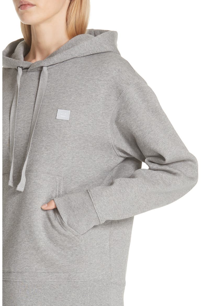 Ferris Face Unisex Hoodie, Alternate, color, LIGHT GREY MELANGE
