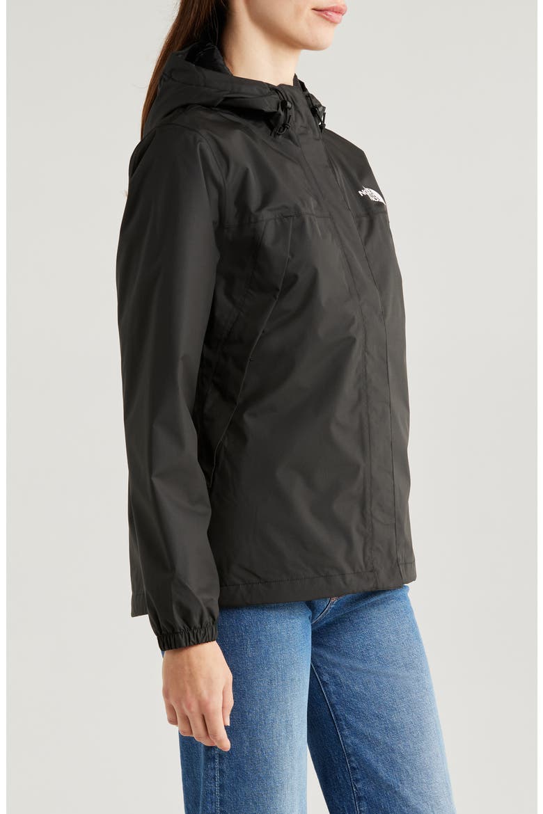 Antora Waterproof Hooded Rain Jacket, Alternate, color, TNF BLACK