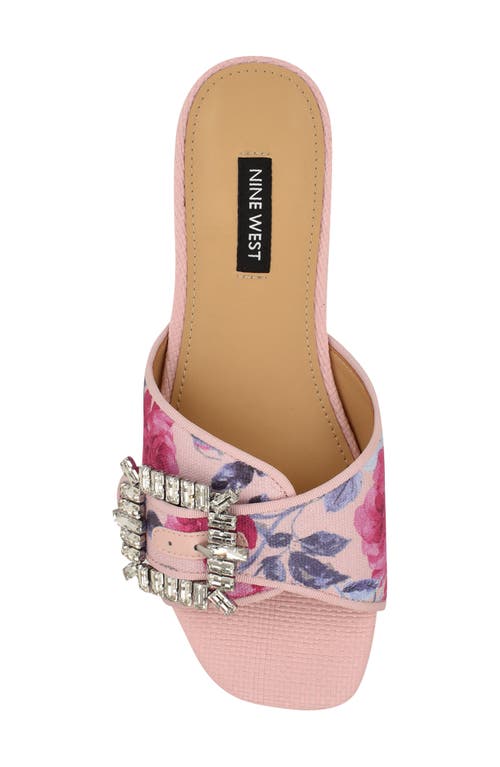 Nine West Laniey Slide Sandal In Light Pink