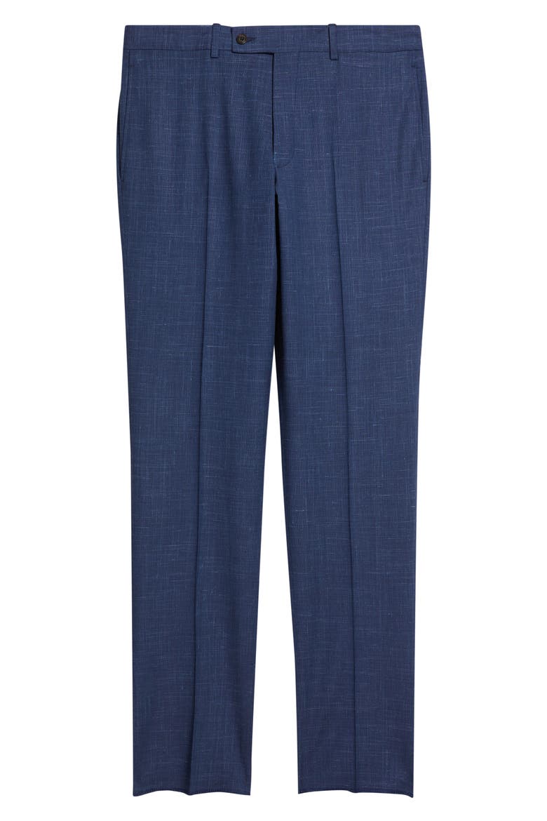 Patrick Tropical Wool, Silk & Linen Blend Pants, Alternate, color, BLUE