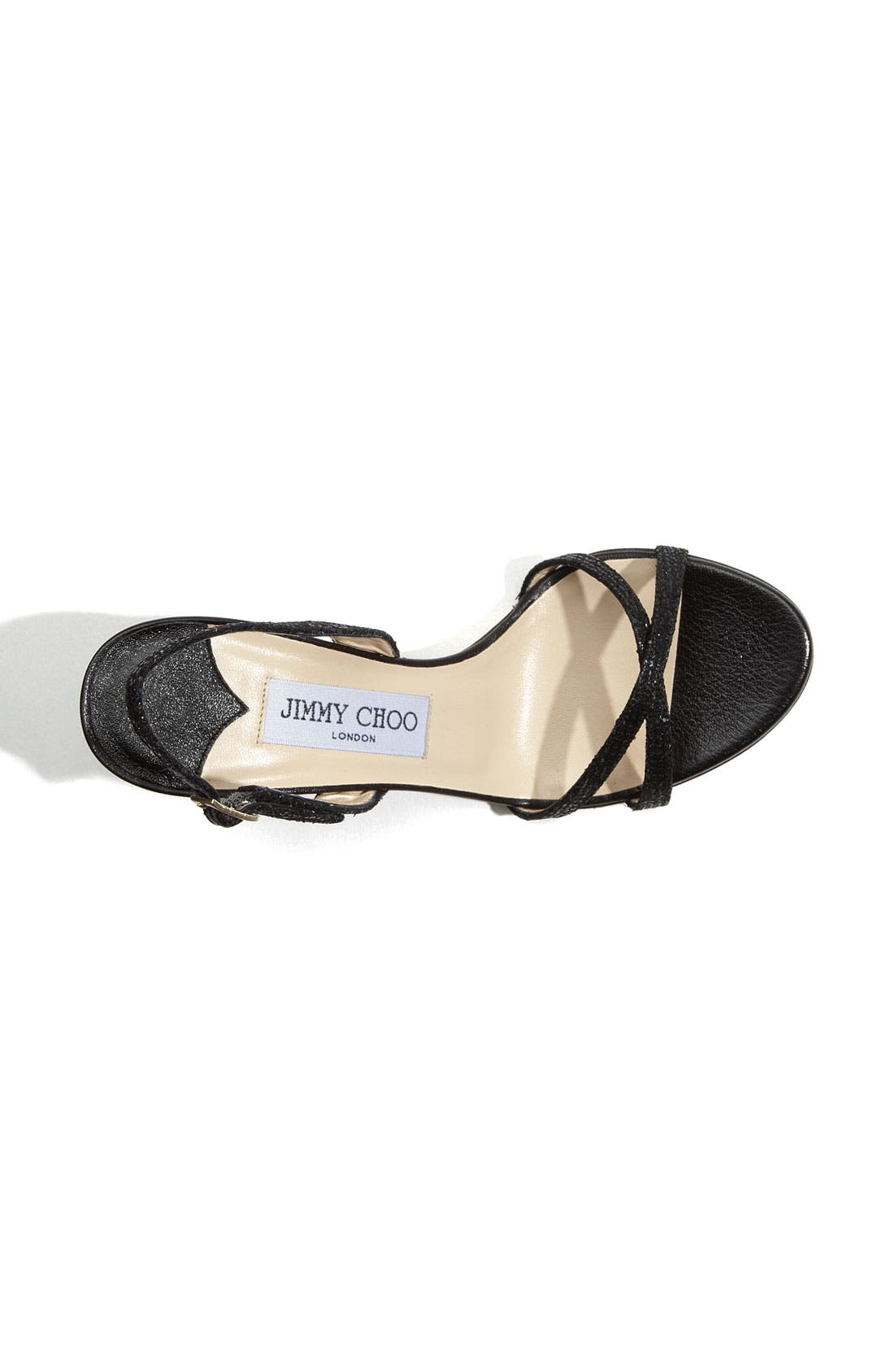 'India' Sandal, Alternate, color, BLACK GLITTER FABRIC