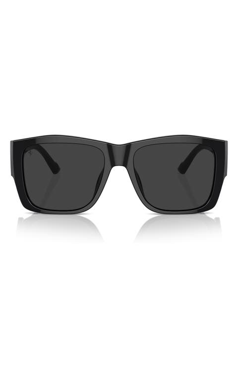 56mm Polarized Square Sunglasses