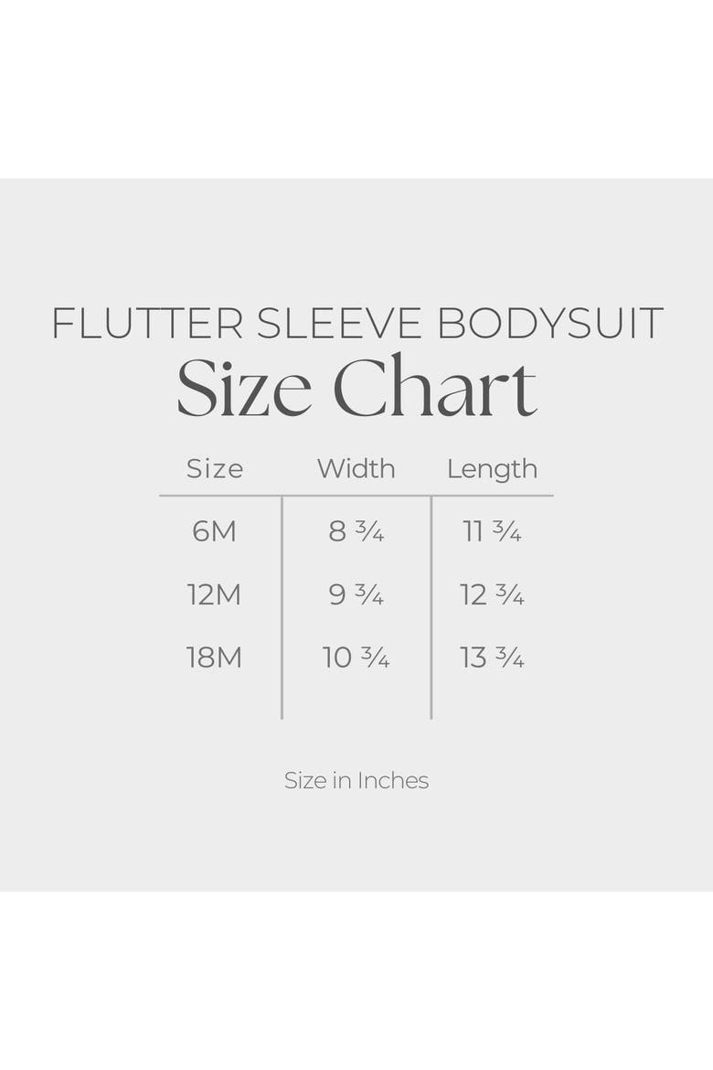 Ghouly Ghoul Infant Flutter Sleeve Bodysuit, Alternate, color, Black