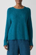 Eileen Fisher Raglan Sleeve Organic Linen & Organic Cotton Sweater