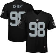 Outerstuff Youth Maxx Crosby Black Las Vegas Raiders Replica Player Jersey