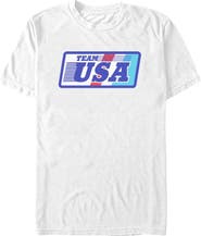 Lost Gods Men's Lost Gods Retro Stripes USA Badge Graphic T-Shirt