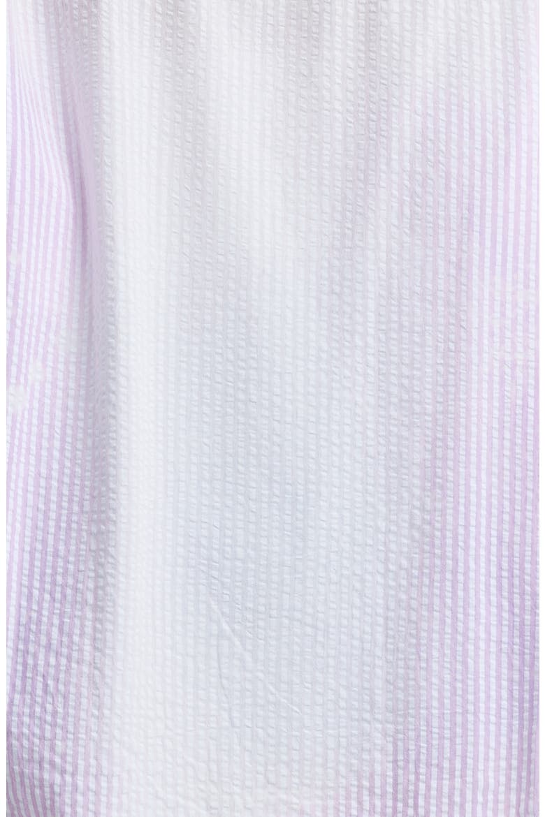 Fringe Cotton Shirt, Alternate, color, LIGHT PURPLE/ WHITE STRIPE