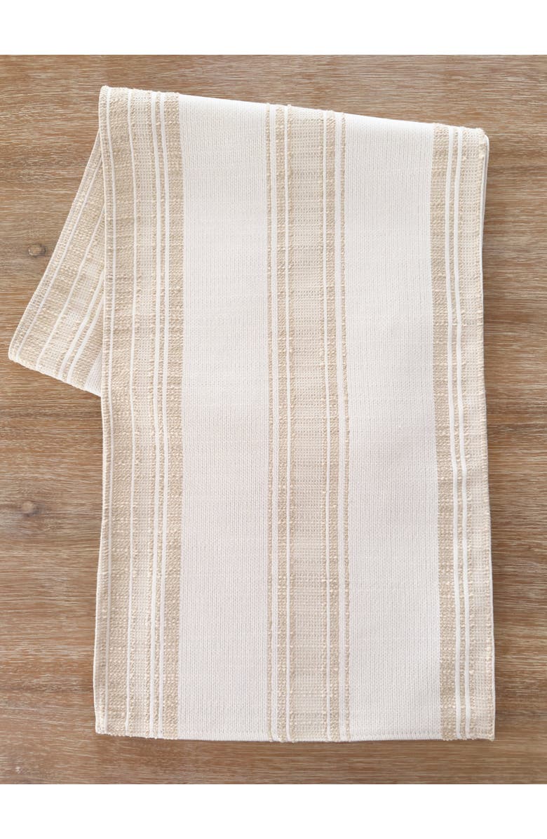 Anaya Beach Club Stripe Indoor Outdoor Table Runner, Alternate, color,