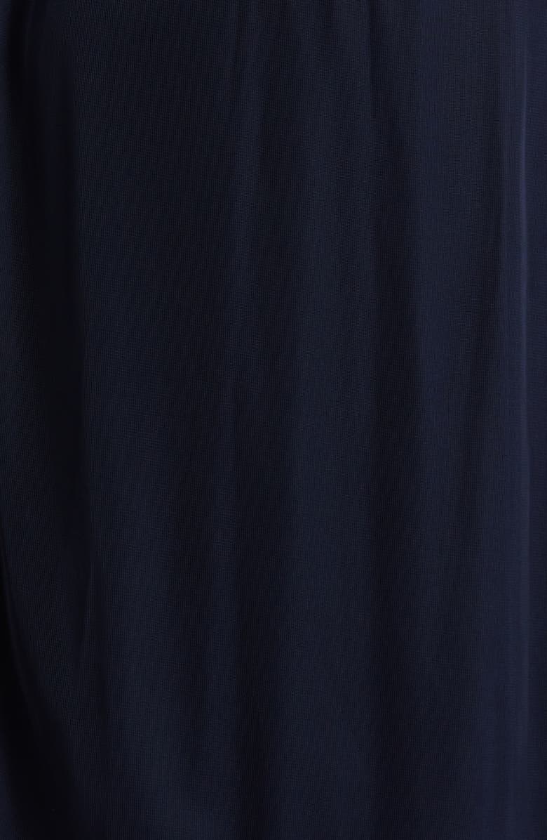 SL FASHIONS Tiered Hem Chiffon Midi Dress with Jacket, Alternate, color, Navy