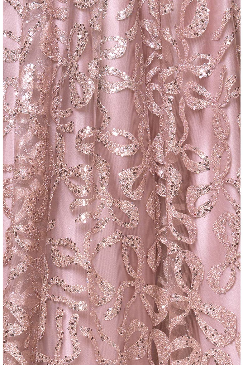 Strappy Illusion Bodice Ballgown, Alternate, color, ROSE