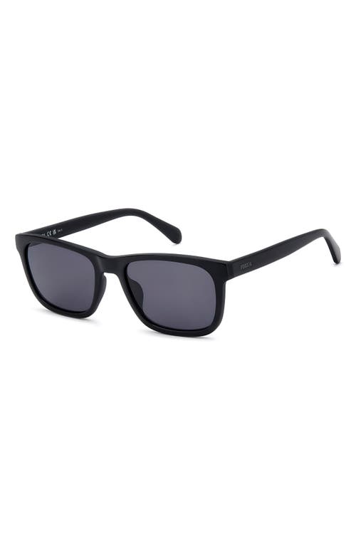 Fossil 56mm Rectangular Sunglasses In Black