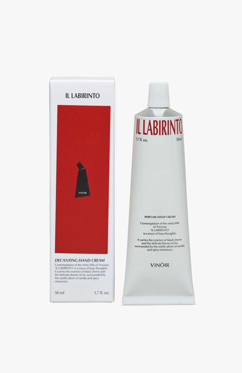 VINOIR VINOIR DECANTING PERFUME HAND CREAM | IL LABIRINTO