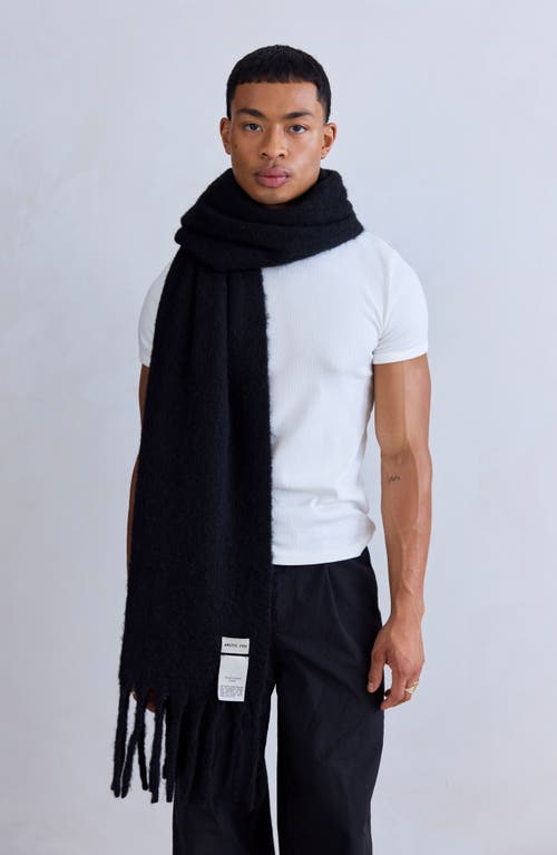 Arctic Fox & Co. Arctic Fox & Co The Reykjavik Fringe Scarf In Black
