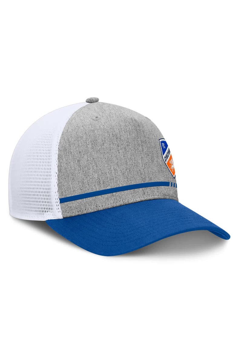FANATICS Men's Fanatics Heather Gray FC Cincinnati Low Block Trucker Adjustable Hat, Alternate, color, Heather Gray
