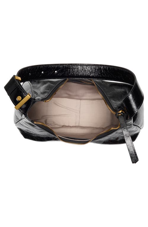 Rag & Bone Hudson Leather Hobo Bag In Black