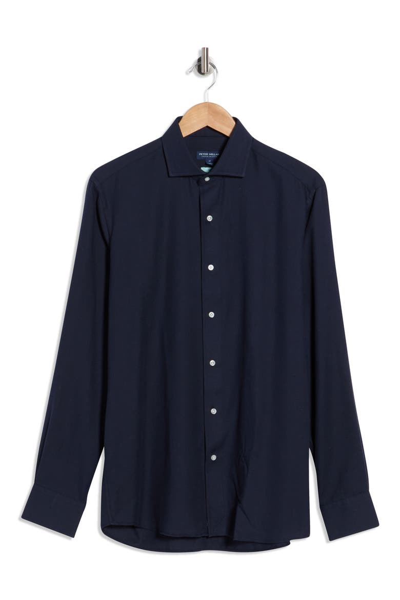 Amble Sport Shirt, Alternate, color, NAVY