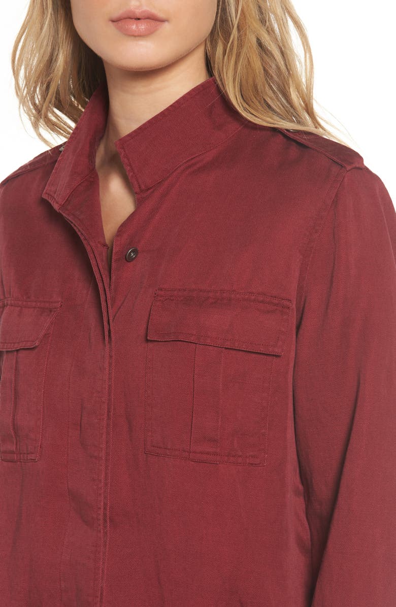 Rails Maverick Military Jacket, Alternate, color, Oxblood