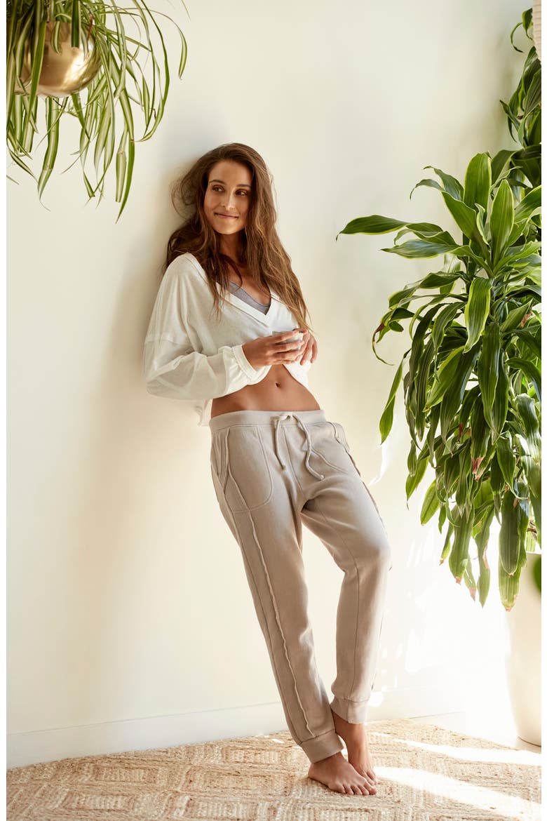 Free People FP Movement Work it Out Joggers, Alternate, color, GREY
