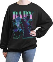 KPop Demon Hunters Junior's KPop Demon Hunters Baby Saja Collage Stars  Sweatshirt