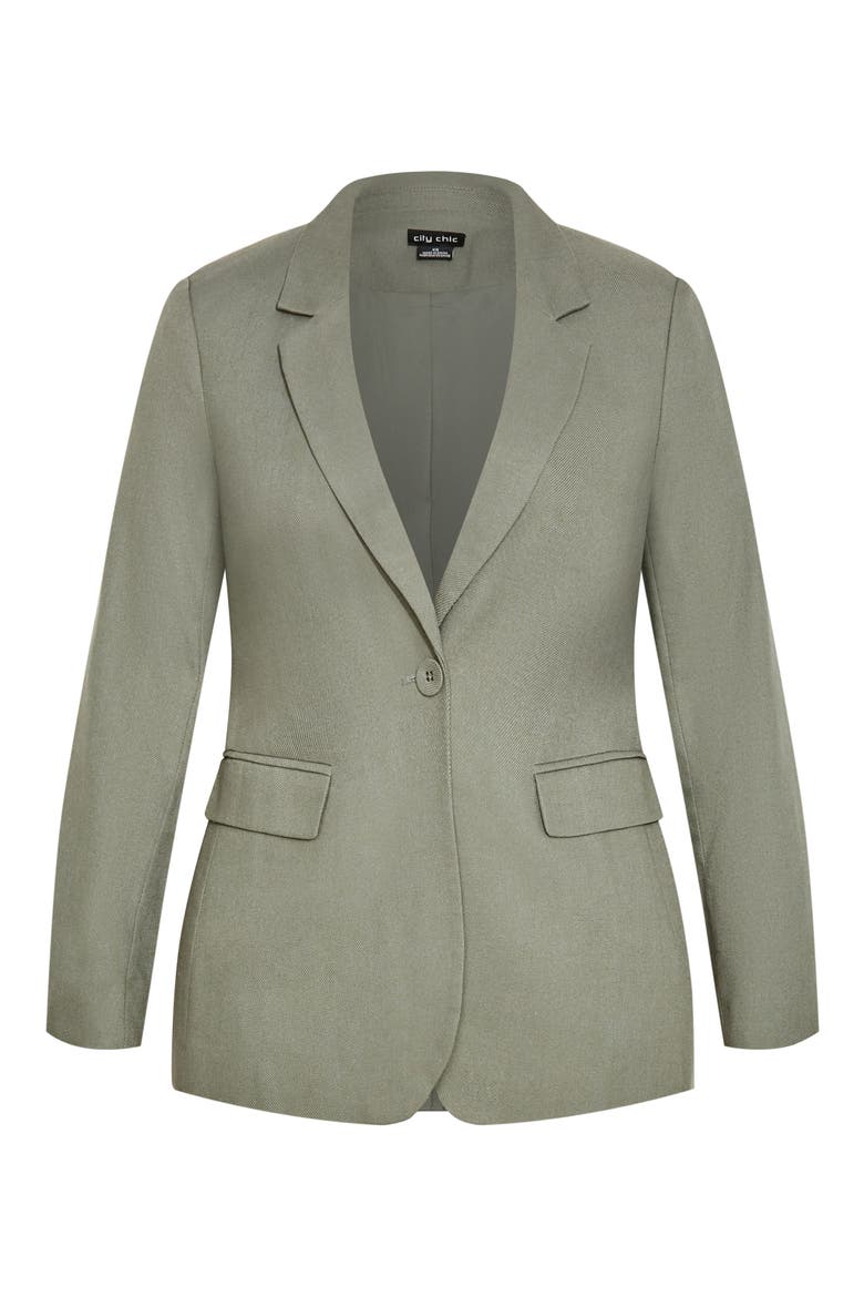 Clea One-Button Blazer, Alternate, color, SOFT SAGE