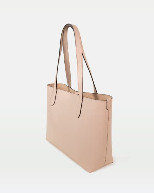 Modher Elba Structured Tote In Vegetable-tanned Leather In Pink
