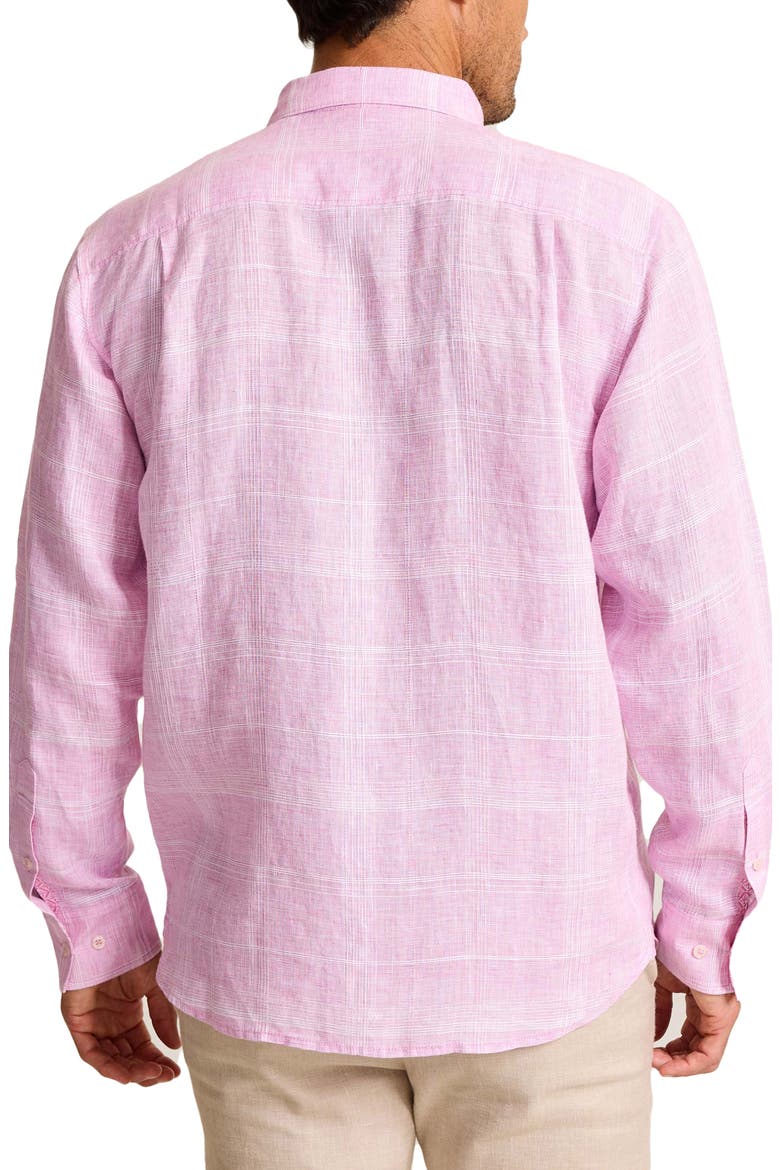 Paradiso Plaid Button-Up Shirt, Alternate, color, PINK CORSAGE