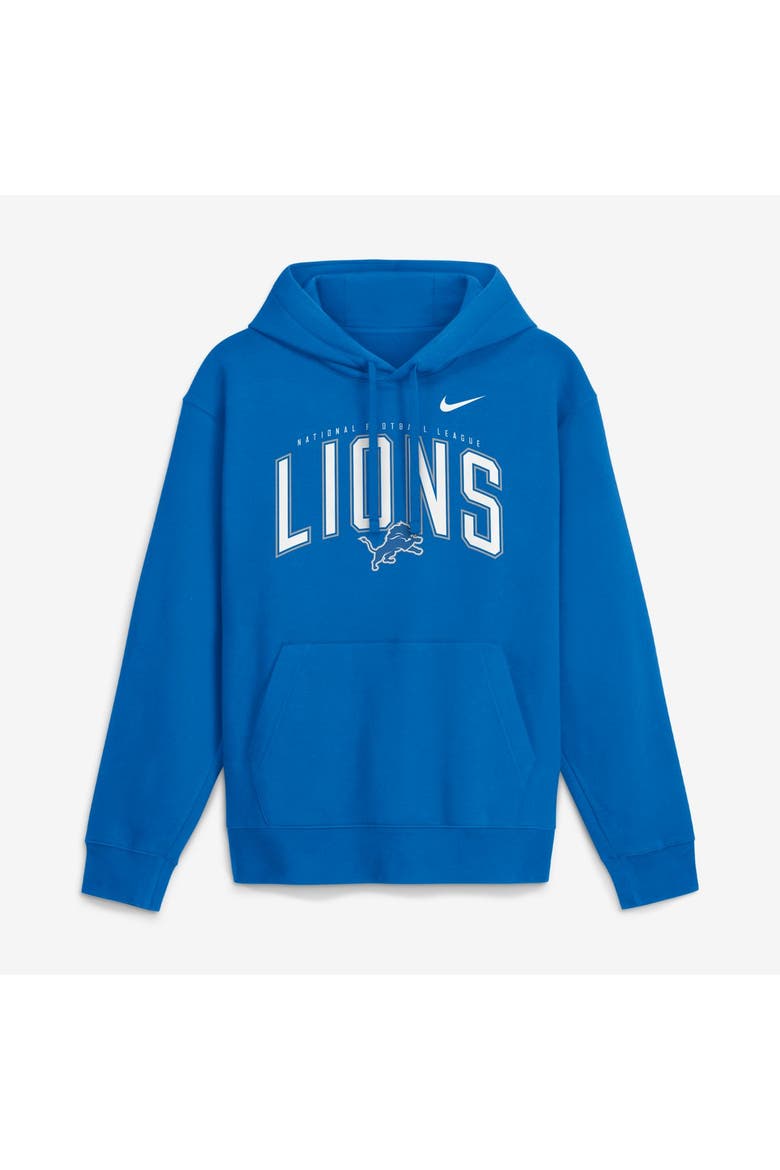 Men's Nike Blue Detroit Lions Expect Victory Club Fleece Pullover Hoodie, Main, color, Blue