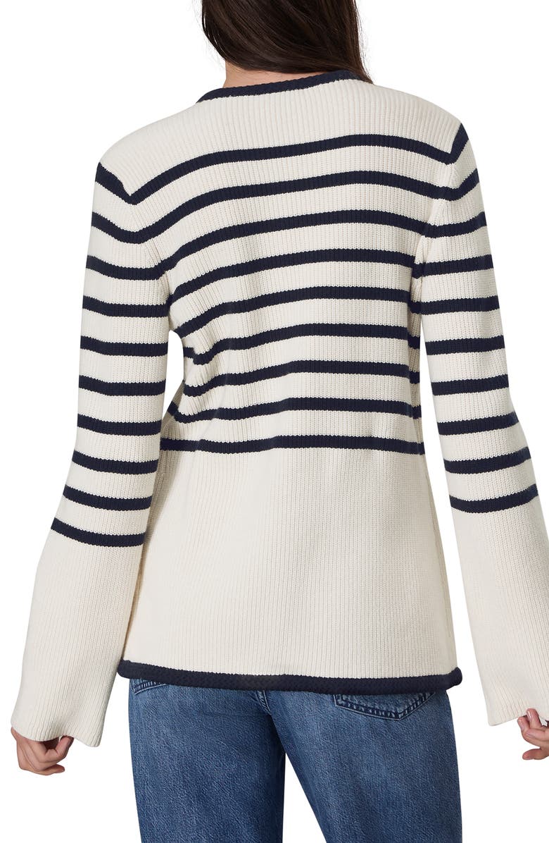 Nancy Stripe Wool Blend Cardigan
