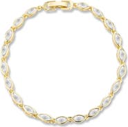 CHLOE AND MADISON Marquise Cubic Zirconia Tennis Bracelet