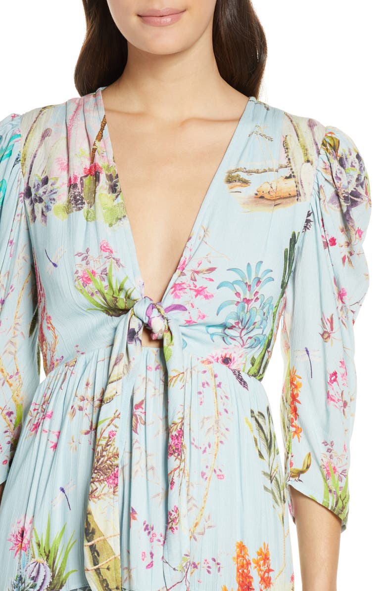 Hemant & Nandita Crinkle Rayon Cover-Up Dress, Alternate, color, 