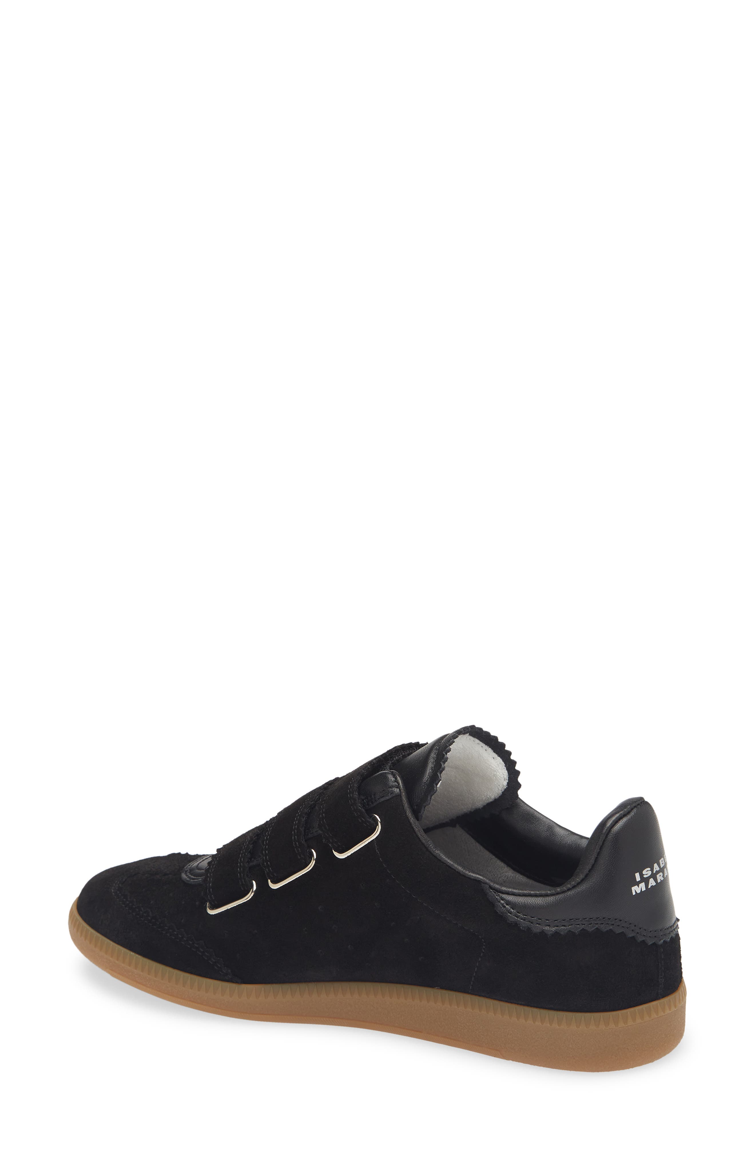 Beth Low Top Sneaker, Alternate, color, BLACK SUEDE