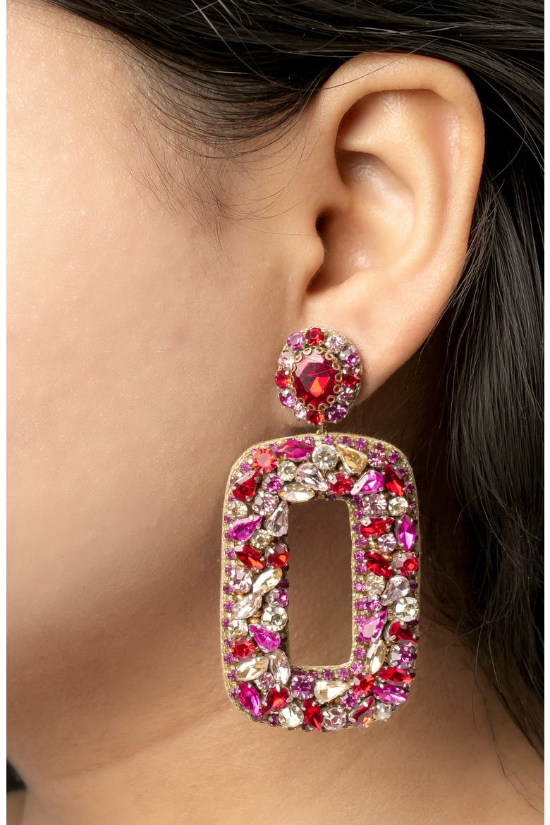 Libi Drop Earrings, Alternate, color, FUCHSIA