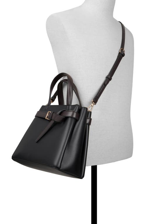 Aldo Ebaeclya Faux Leather Satchel In Black
