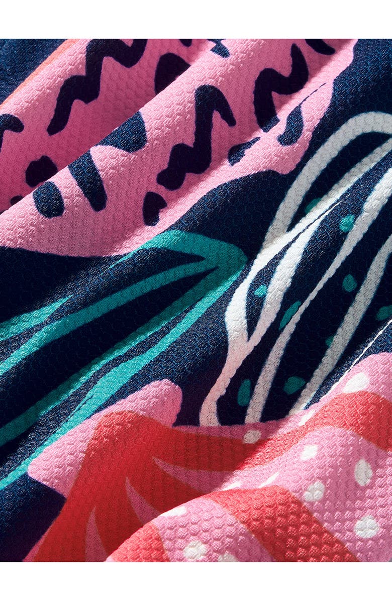 Tea Collection Rash Guard One-Piece Swimsuit, Alternate, color, Scattered Shells